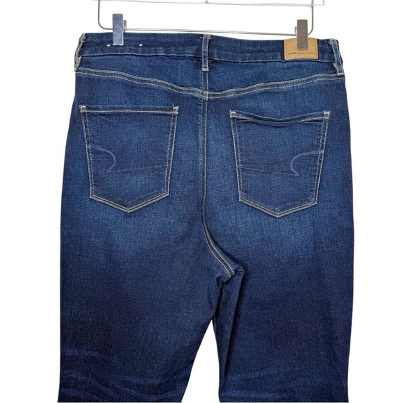 American Eagle Curvy Super Hi Rise Stretch Flare Jeans Sz 14 X Short - Picture 9 of 11
